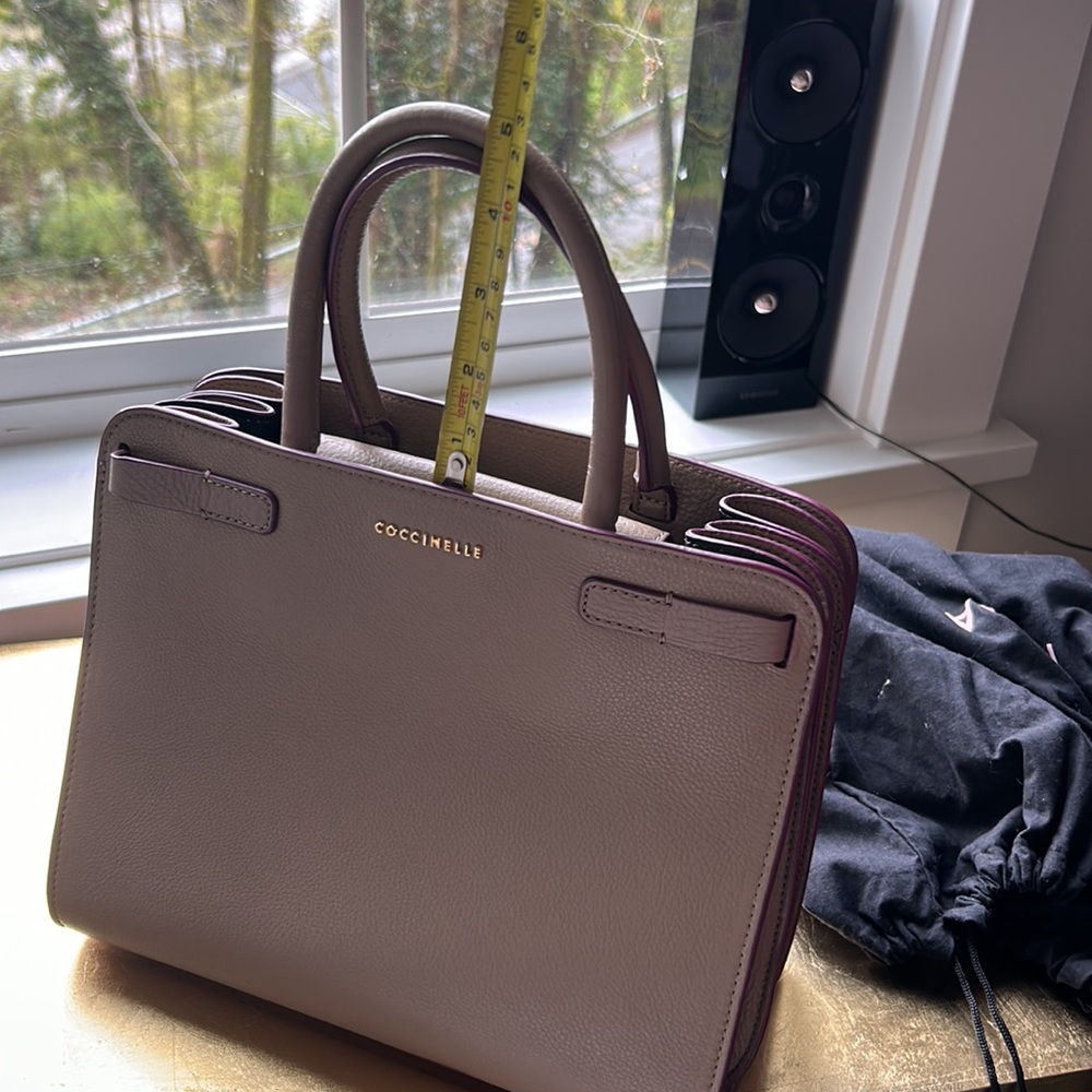Coccinelle brand new beige leather bag - Picture 11 of 13